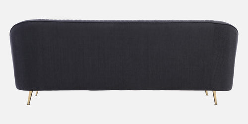 Aveline Chenille Fabric 3 Seater Sofa in Charcoal Grey Colour - Fine Arts (2)