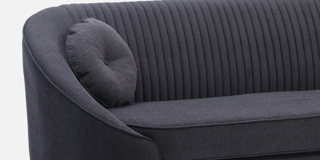 Aveline Chenille Fabric 3 Seater Sofa in Charcoal Grey Colour - Fine Arts (4)