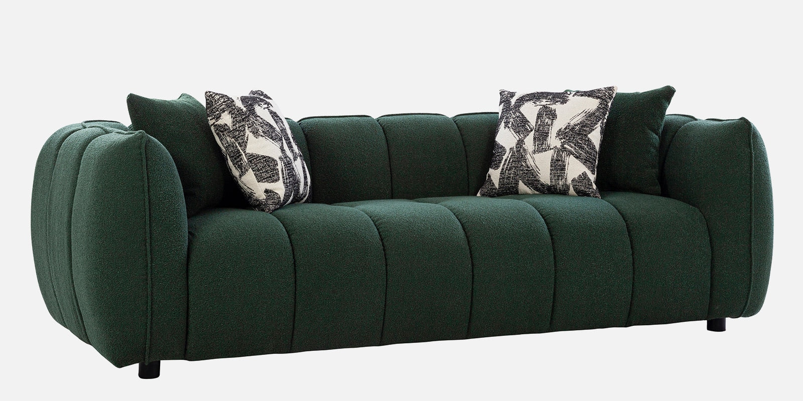 Belarus Fabric 3 Seater Sofa In Green Colour - Fine Arts (6)