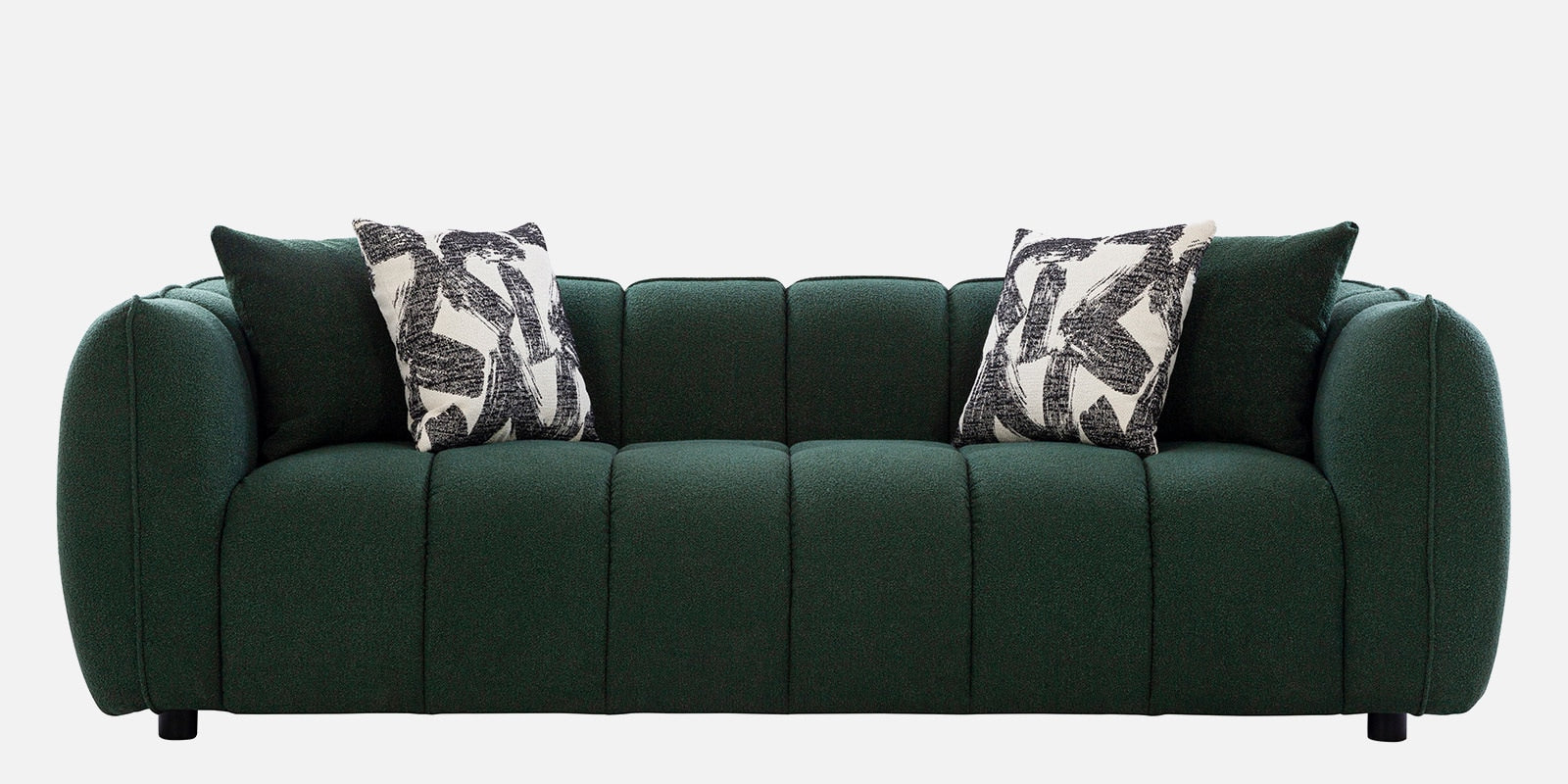 Belarus Fabric 3 Seater Sofa In Green Colour - Fine Arts (7)