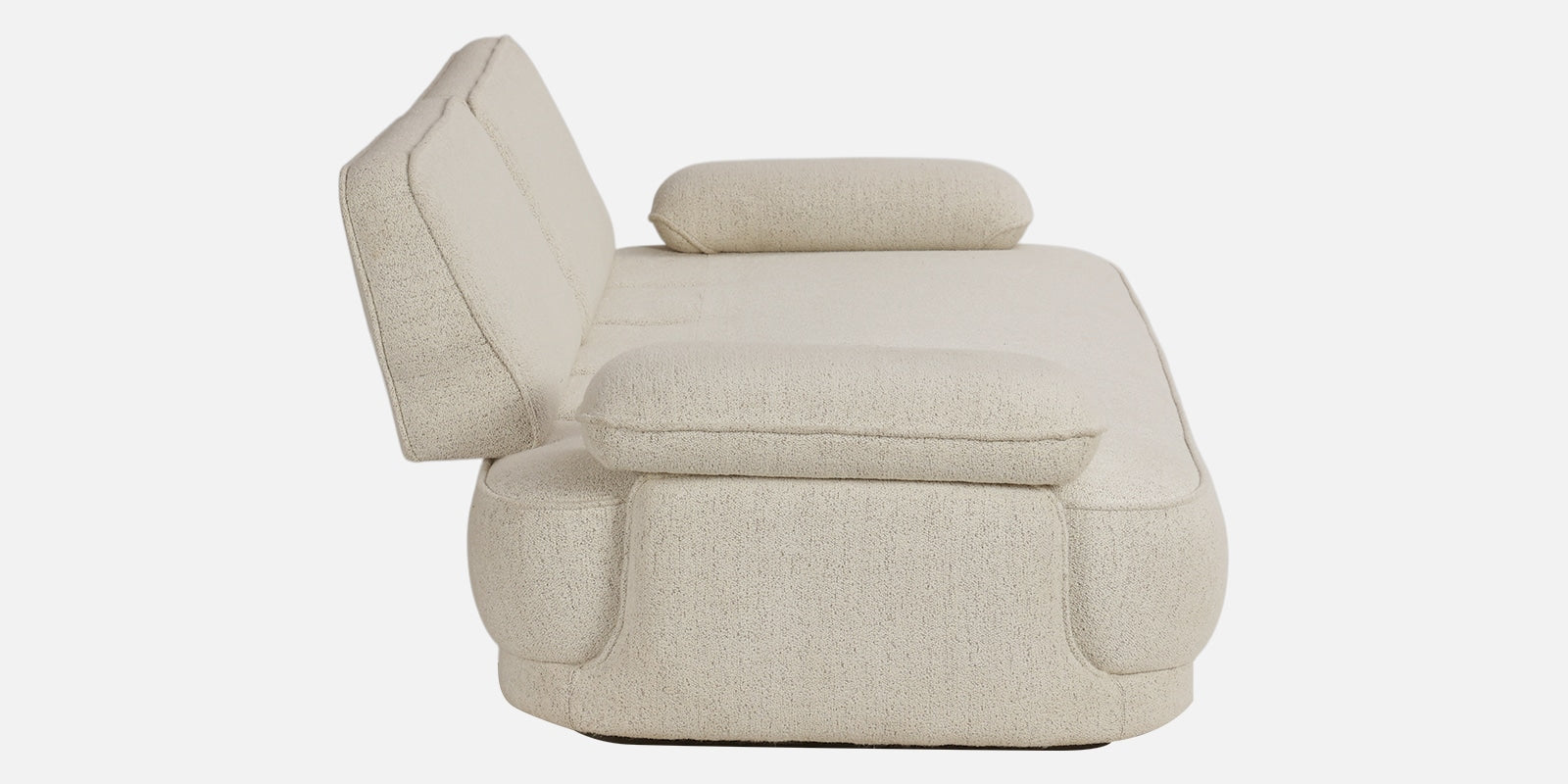 Brina Fabric 3 Seater Sofa with Adjustable Backrest in Beige Colour - Fine Arts (11)