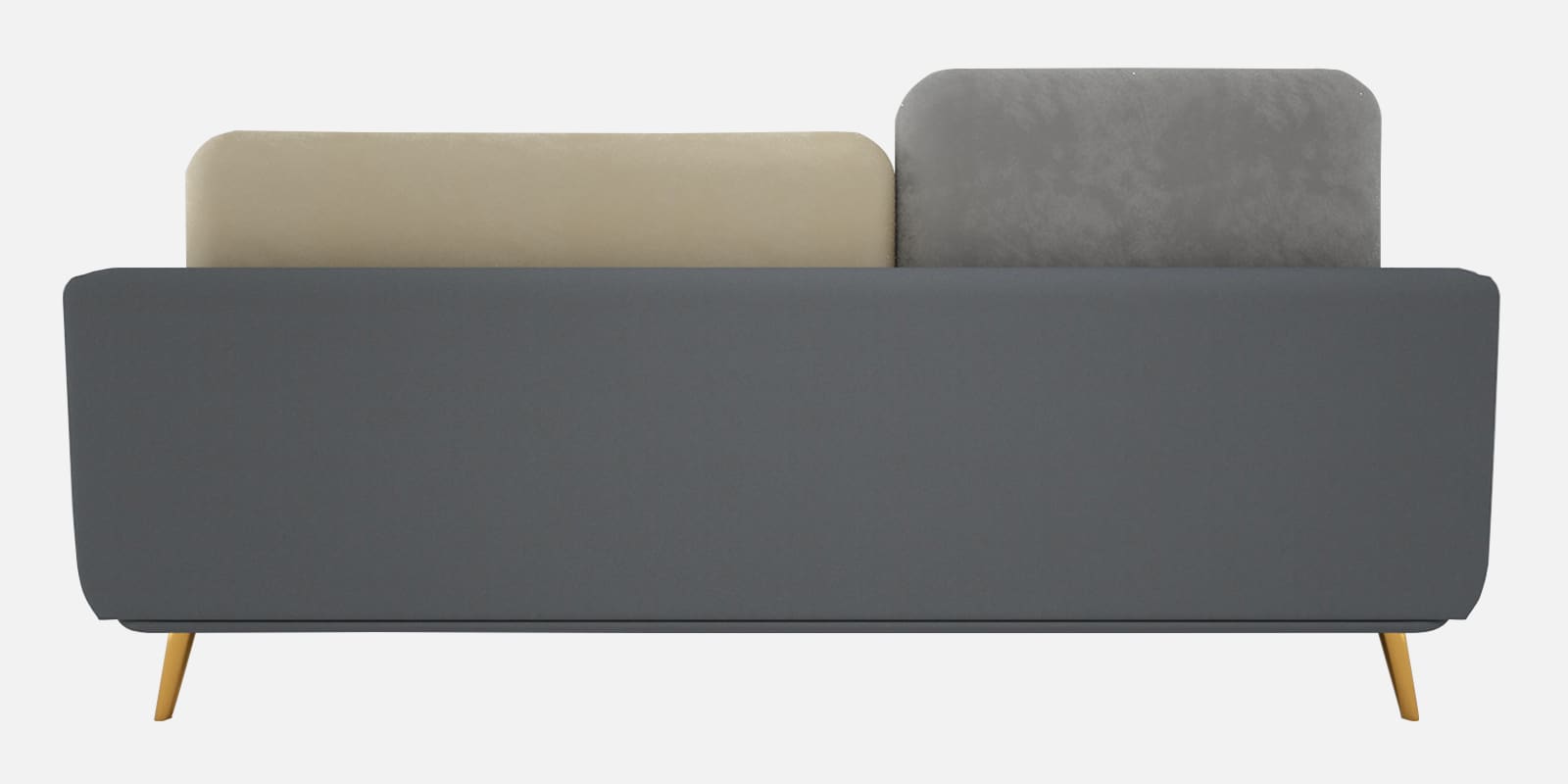 Montez Velvet 3 Seater Sofa in Grey & Beige Colour - Fine Arts (8)