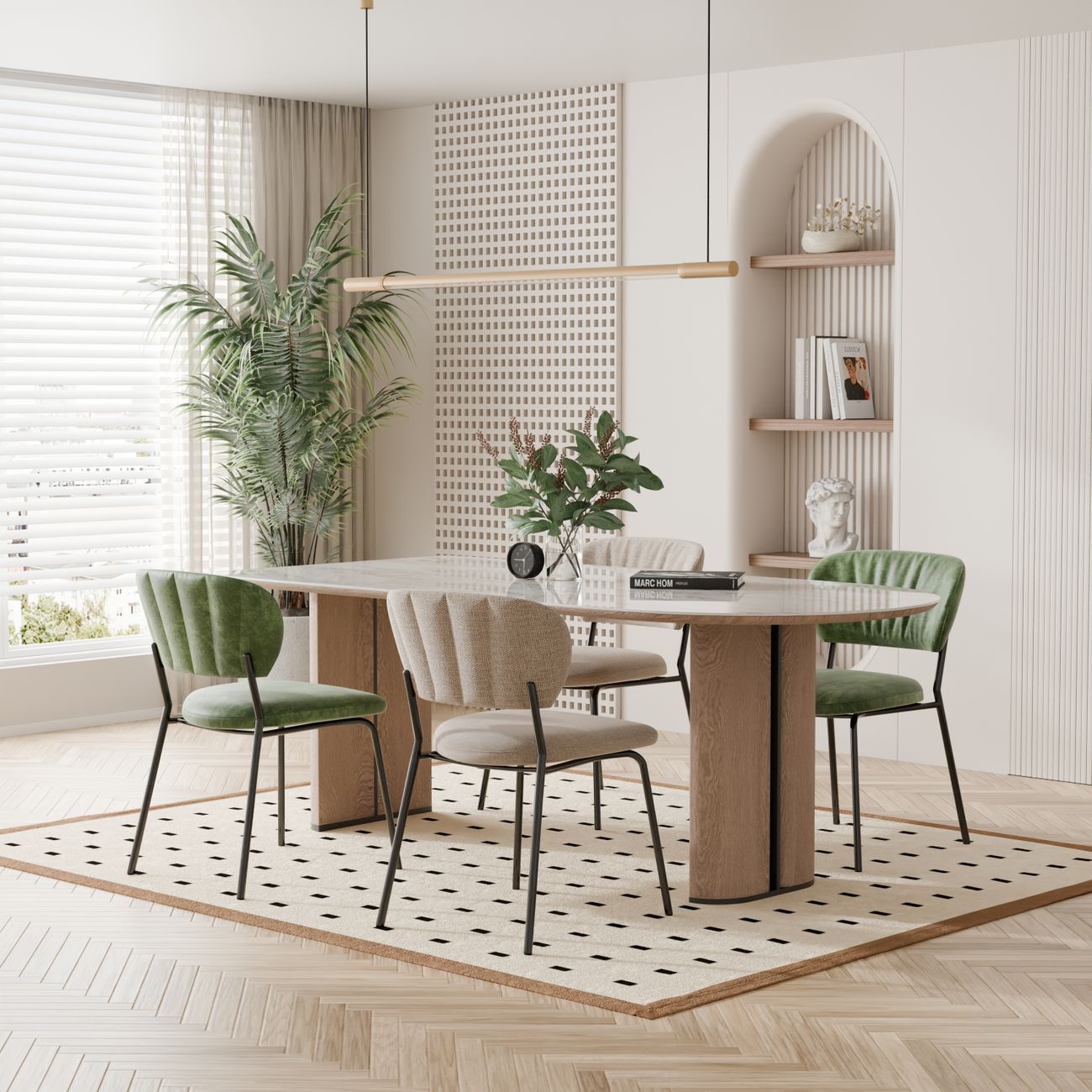 Sheesham Wood Dining Table - Fine Arts Wakad